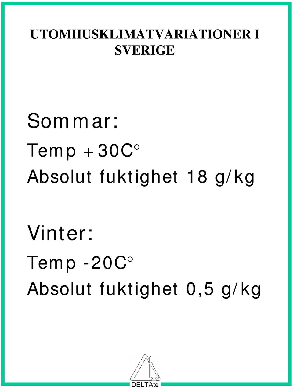 Absolut fuktighet 18 g/kg