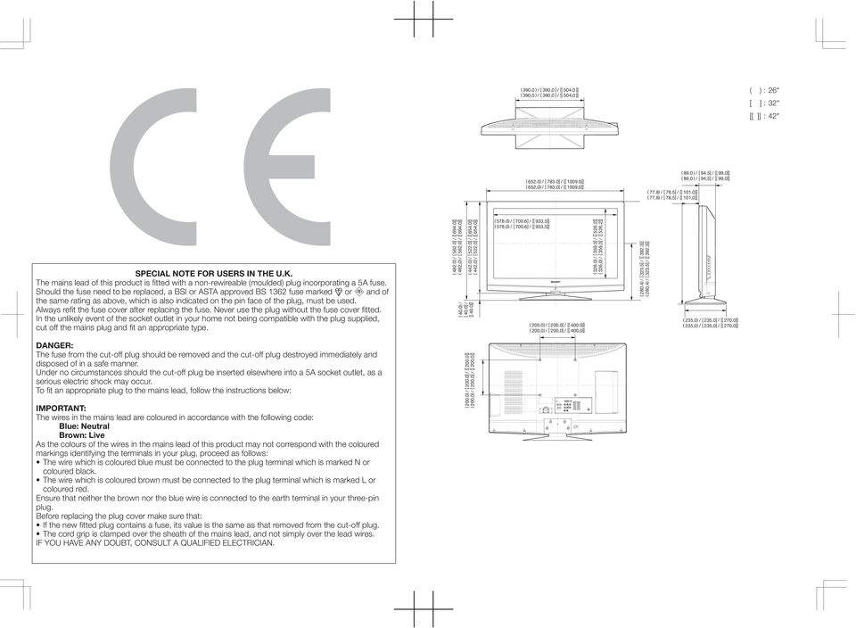 The mains lead of this product is fitted with a non-rewireable (moulded) plug incorporating a 5A fuse.