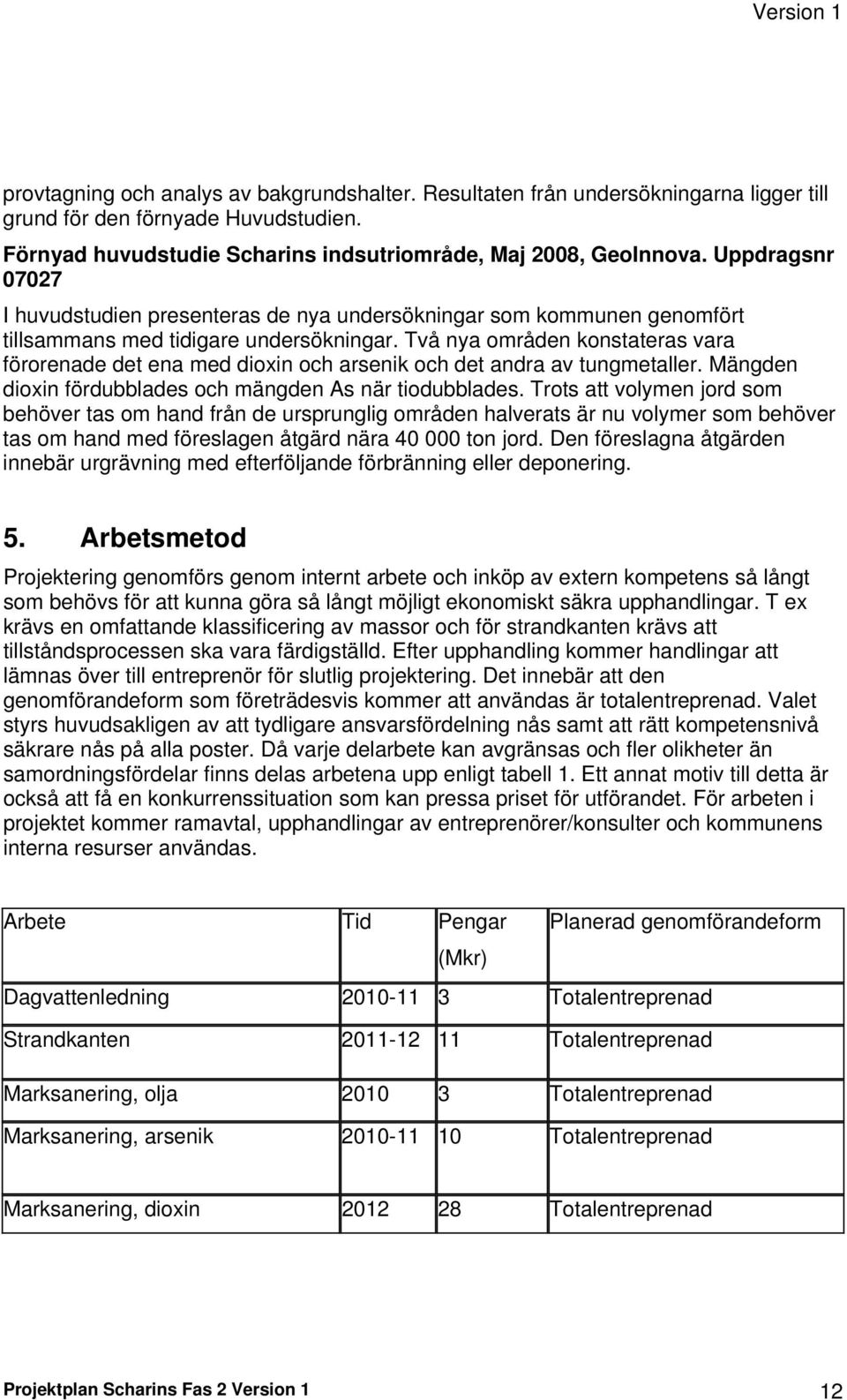 Två nya områden konstateras vara förorenade det ena med dioxin och arsenik och det andra av tungmetaller. Mängden dioxin fördubblades och mängden As när tiodubblades.