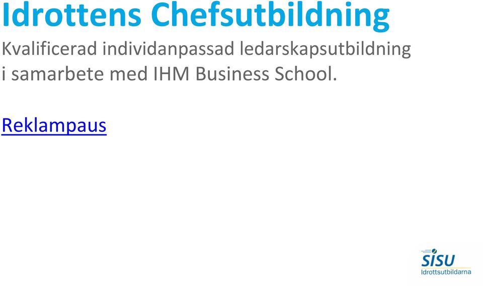 ledarskapsutbildning i