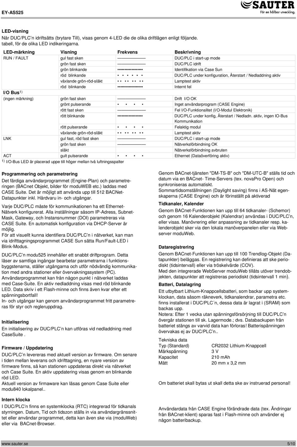 konfiguration, Återstart / Nedladdning aktiv växlande grön-röd-släkt Lamptest aktiv röd blinkande Internt fel I/O Bus 1) (ingen märkning) grön fast sken Drift I/O OK grönt pulserande Inget