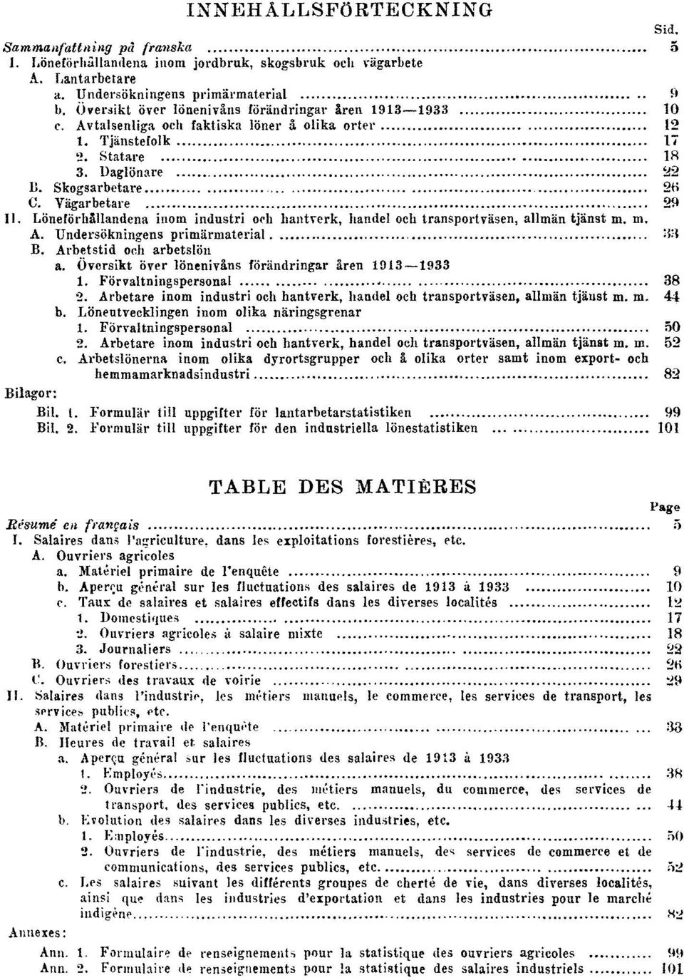 Löneförhållandena inom industri och hantverk, handel och transportväsen, allmän tjänst m. m. A. Undersökningens primärmaterial 33 B. Arbetstid och arbetslön a.