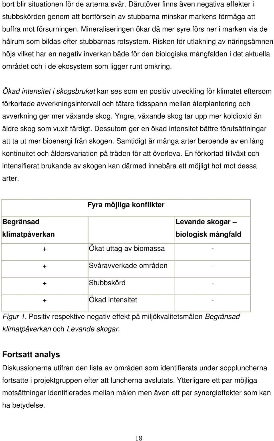 Risken för utlakning av näringsämnen höjs vilket har en negativ inverkan både för den biologiska mångfalden i det aktuella området och i de ekosystem som ligger runt omkring.