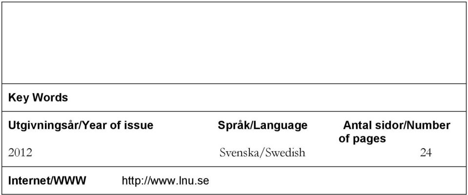 sidor/number of pages 2012