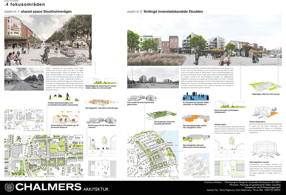 Stockholmsväge och korsige till Nygata är dock e av de mest biltraﬁkerade gatora och gåg och cykeltraﬁkatera är tydligt uderordade bilistera.