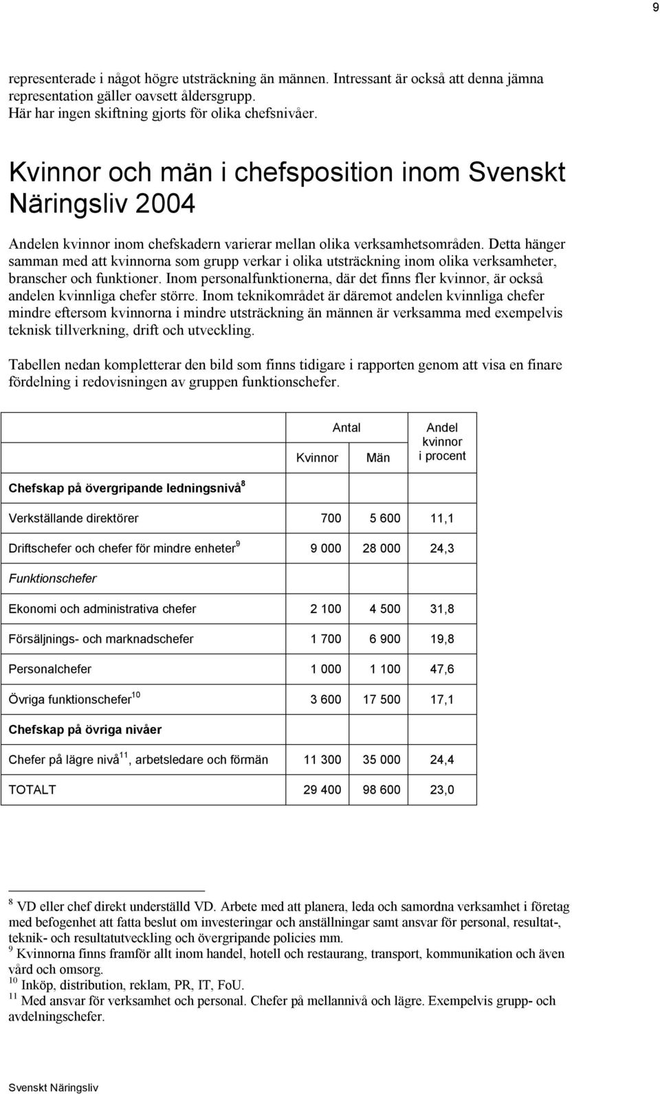 Detta hänger samman med att kvinnorna som grupp verkar i olika utsträckning inom olika verksamheter, branscher och funktioner.