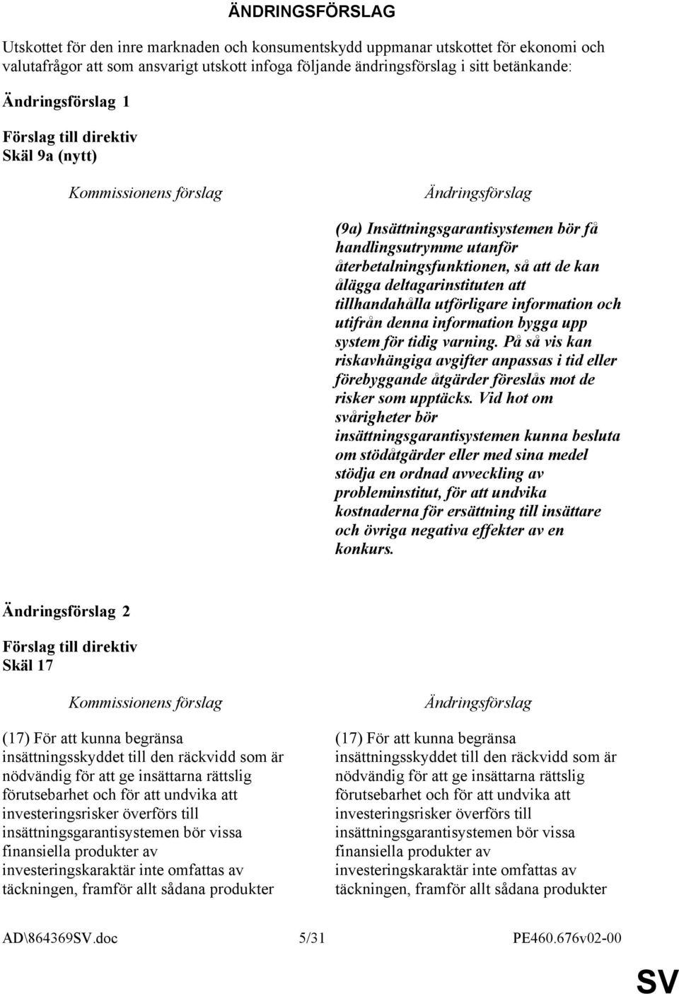 denna information bygga upp system för tidig varning. På så vis kan riskavhängiga avgifter anpassas i tid eller förebyggande åtgärder föreslås mot de risker som upptäcks.