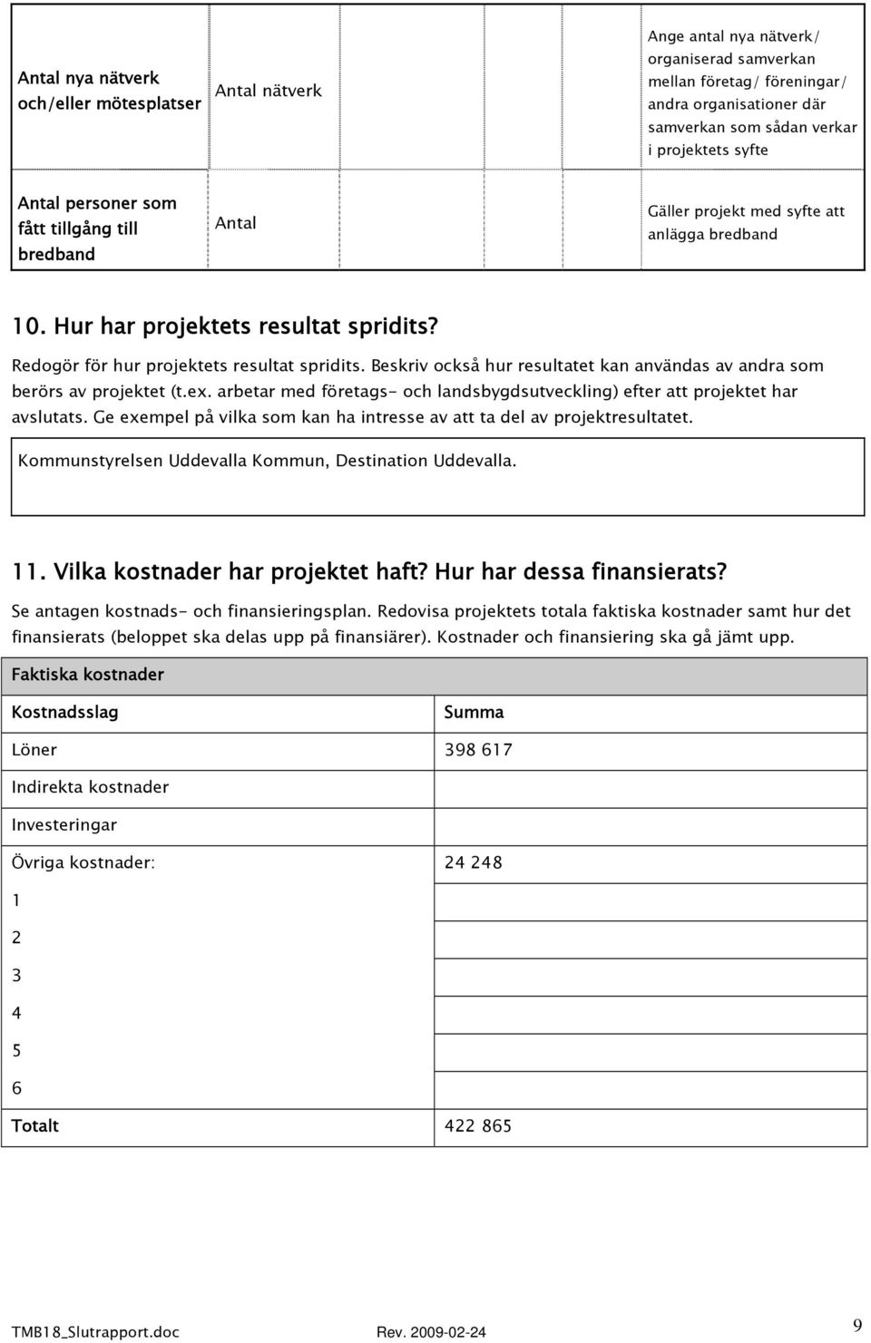 Beskriv också hur resultatet kan användas av andra som berörs av projektet (t.ex. arbetar med företags- och landsbygdsutveckling) efter att projektet har avslutats.