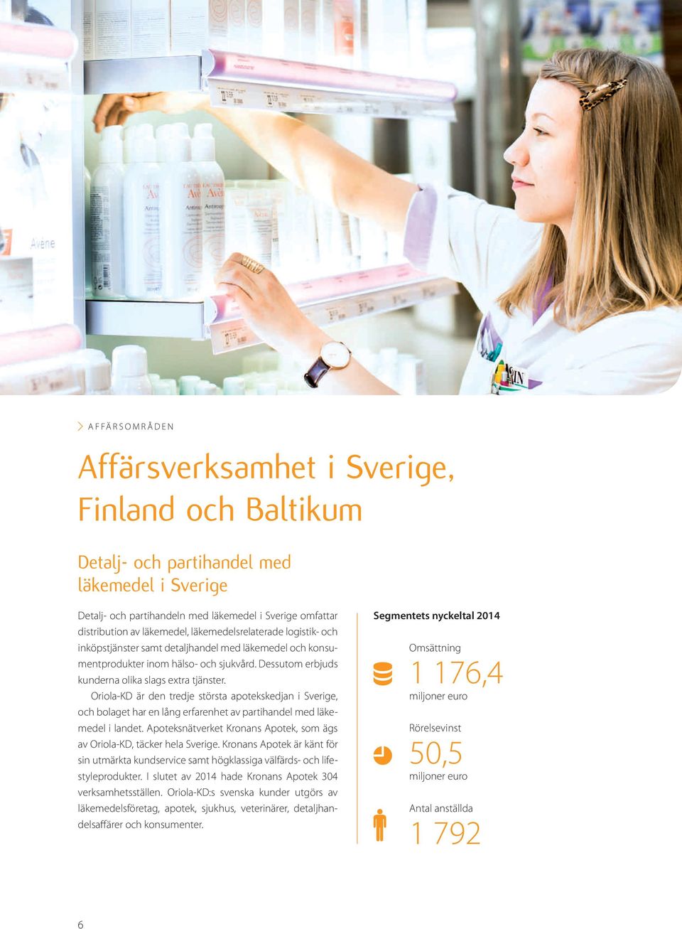 Oriola-KD är den tredje största apotekskedjan i Sverige, och bolaget har en lång erfarenhet av partihandel med läkemedel i landet.