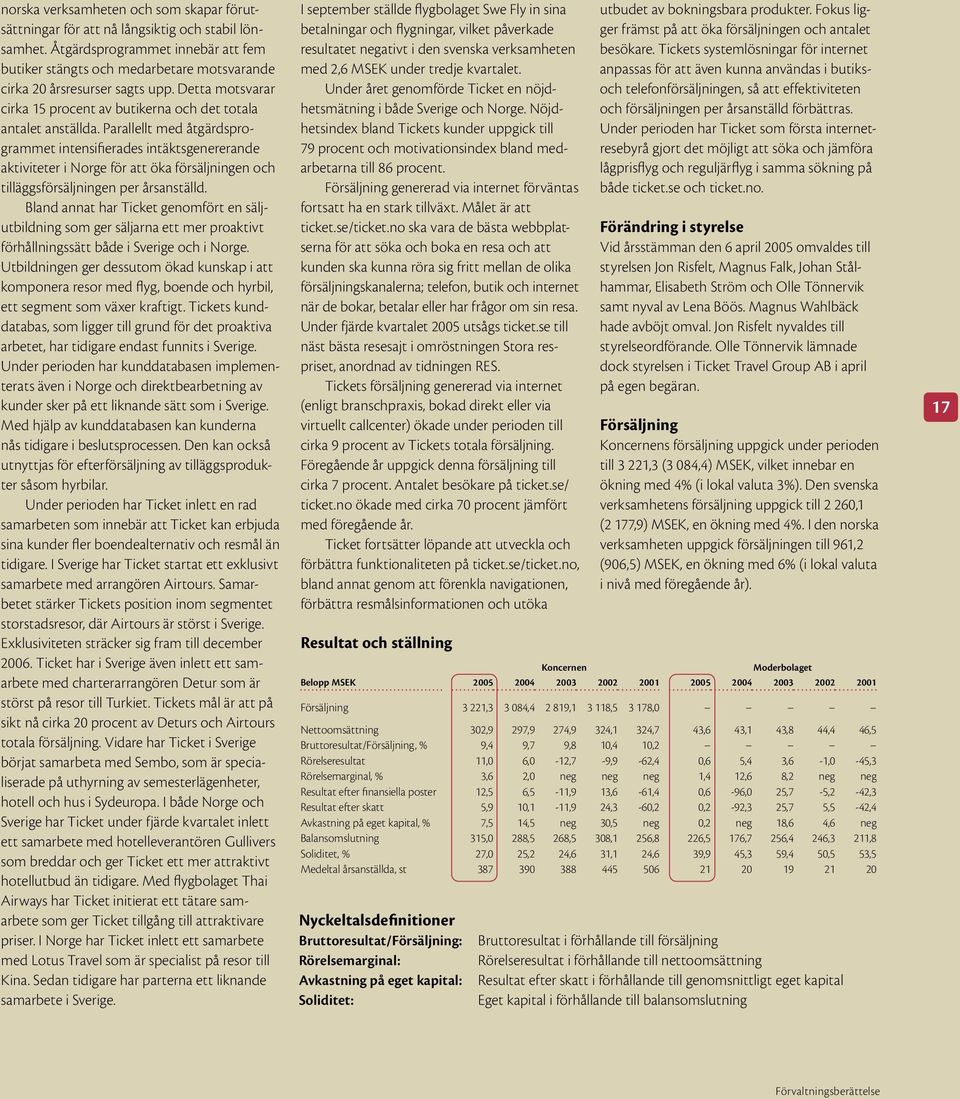 Parallellt med åtgärdsprogrammet intensifierades intäktsgenererande aktiviteter i Norge för att öka försäljningen och tilläggsförsäljningen per årsanställd.