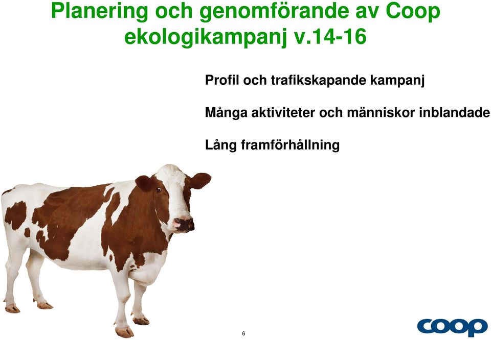 14-16 Profil och trafikskapande kampanj