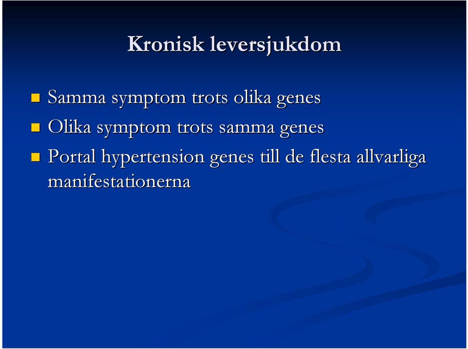 samma genes Portal hypertension genes