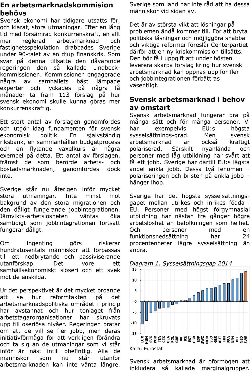 Som svar på denna tillsatte den dåvarande regeringen den så kallade Lindbeckkommissionen.