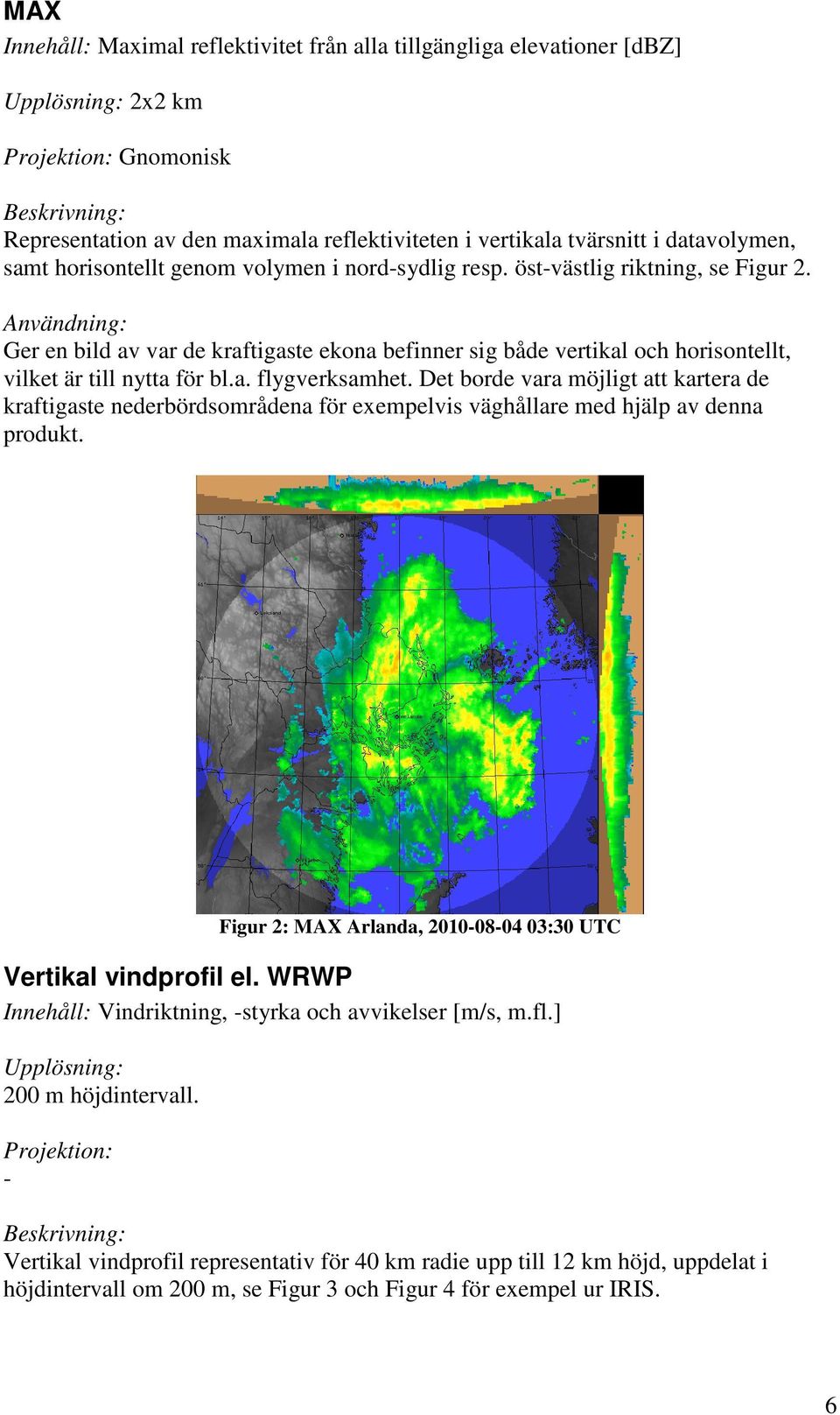 Ger en bild av var de kraftigaste ekona befinner sig både vertikal och horisontellt, vilket är till nytta för bl.a. flygverksamhet.