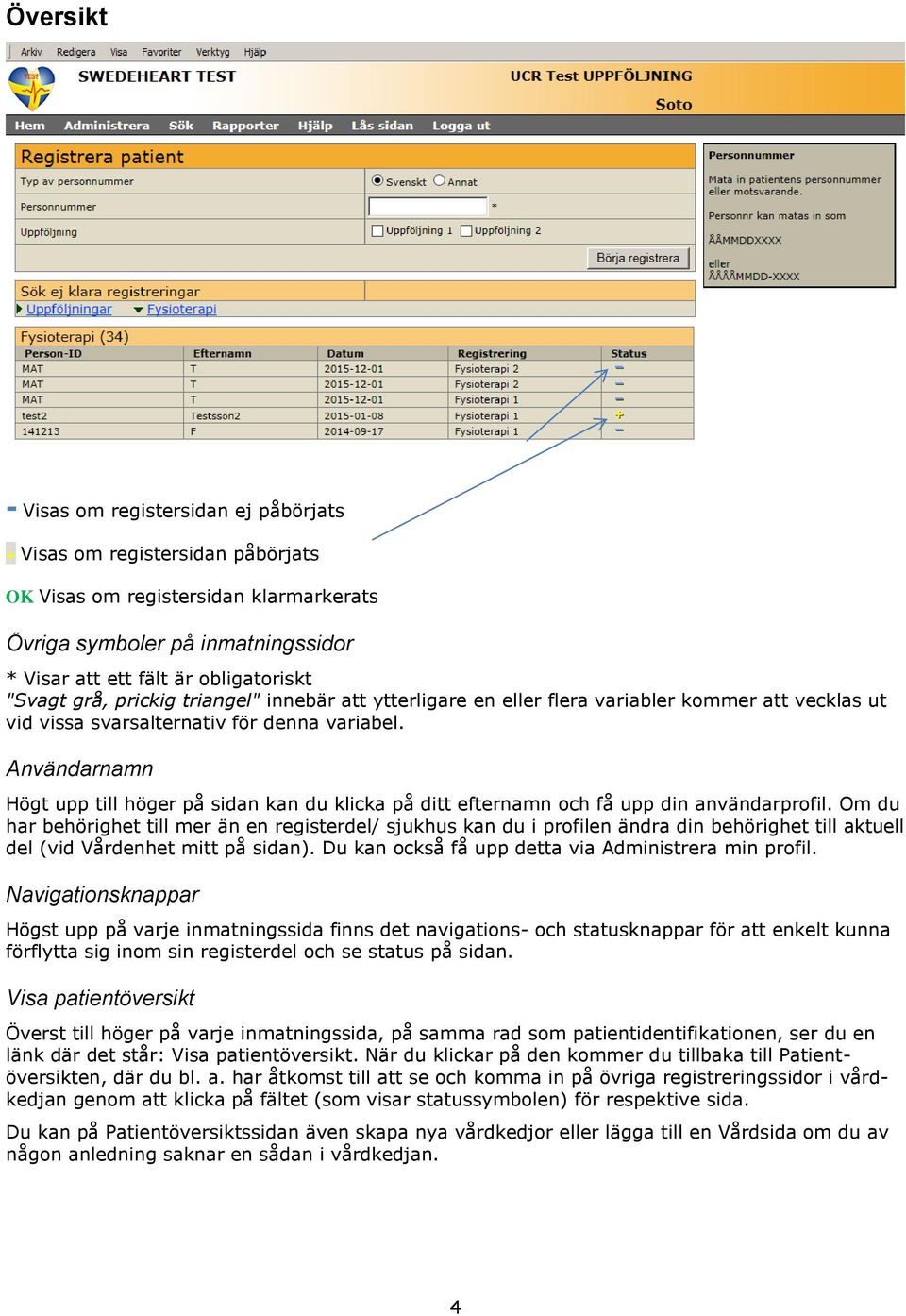 Användarnamn Högt upp till höger på sidan kan du klicka på ditt efternamn och få upp din användarprofil.