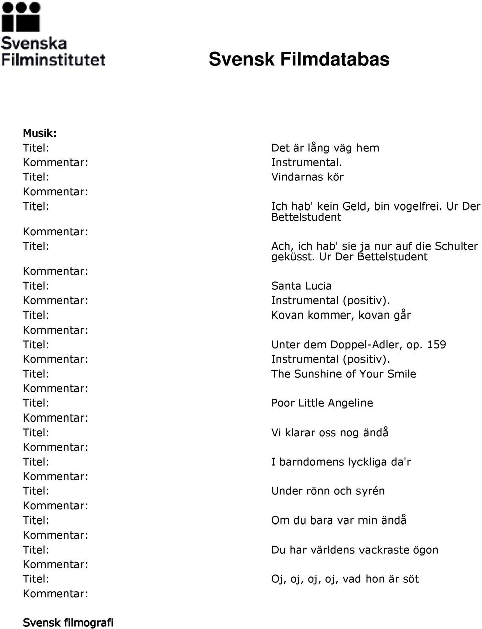 Kovan kommer, kovan går Unter dem Doppel-Adler, op. 159 Instrumental (positiv).