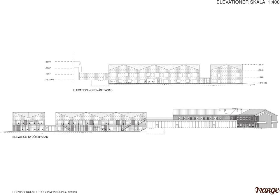 +13,10 FG ELEVATION NORDVÄSTFASAD
