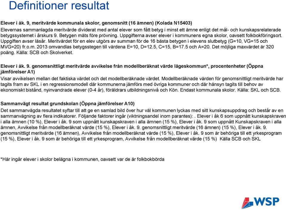 kunskapsrelaterade betygssystemet i årskurs 9. Betygen mäts före prövning. Uppgifterna avser elever i kommunens egna skolor, oavsett folkbokföringsort. Uppgiften avser läsår.