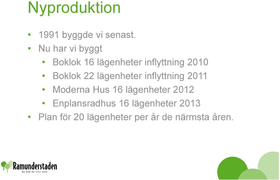 Boklok 22 lägenheter inflyttning 2011 Moderna Hus 16