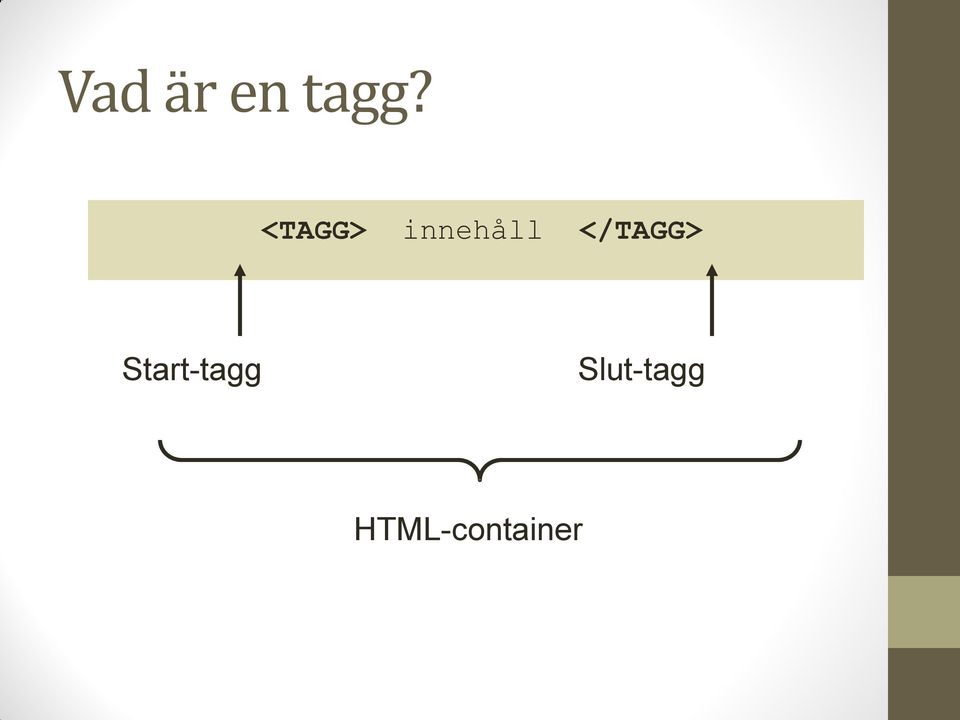 </TAGG> Start-tagg