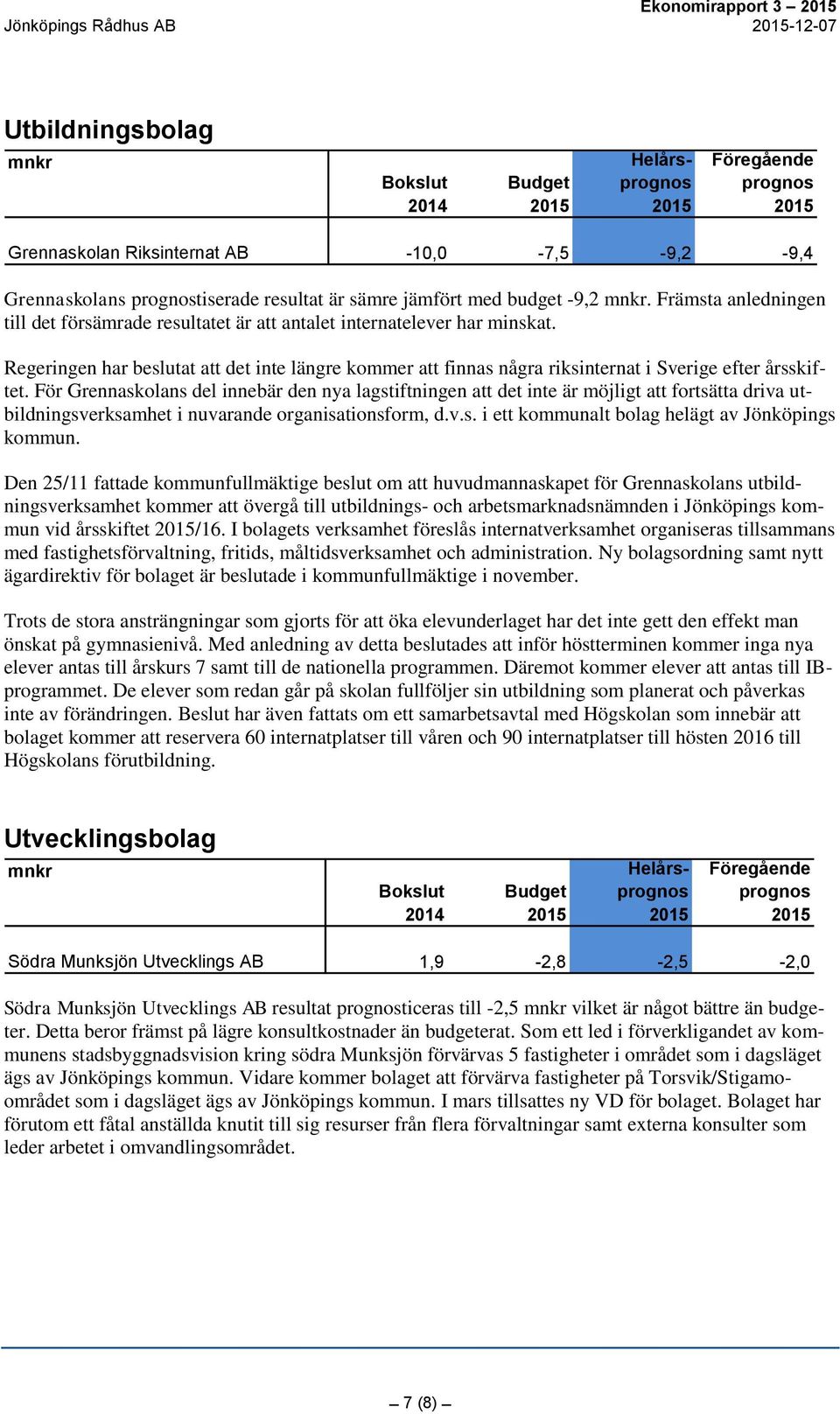 Regeringen har beslutat att det inte längre kommer att finnas några riksinternat i Sverige efter årsskiftet.