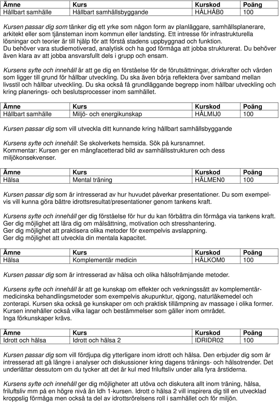 Du behöver vara studiemotiverad, analytisk och ha god förmåga att jobba strukturerat. Du behöver även klara av att jobba ansvarsfullt dels i grupp och ensam.