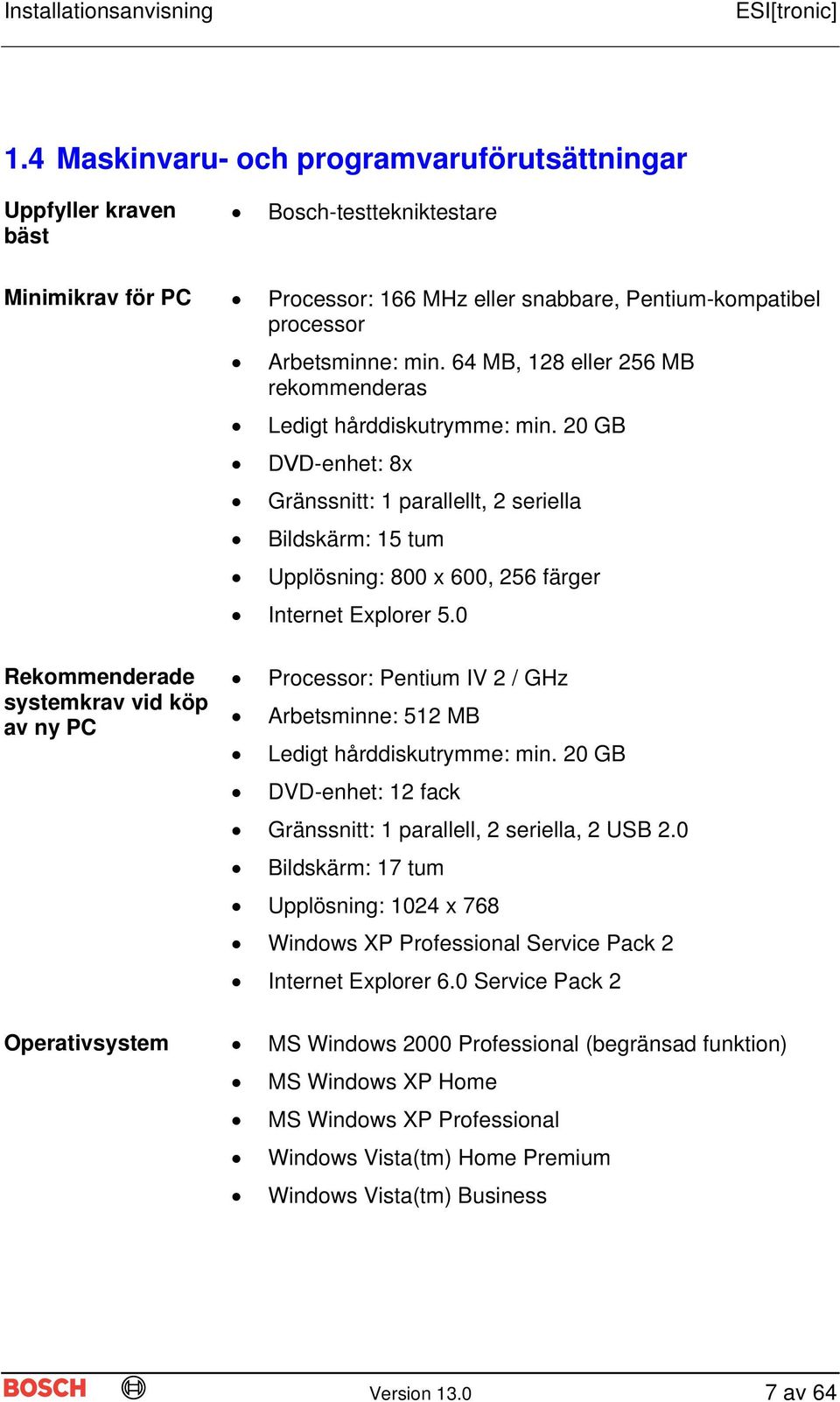 0 Rekommenderade systemkrav vid köp av ny PC Processor: Pentium IV 2 / GHz Arbetsminne: 512 MB Ledigt hårddiskutrymme: min. 20 GB DVD-enhet: 12 fack Gränssnitt: 1 parallell, 2 seriella, 2 USB 2.