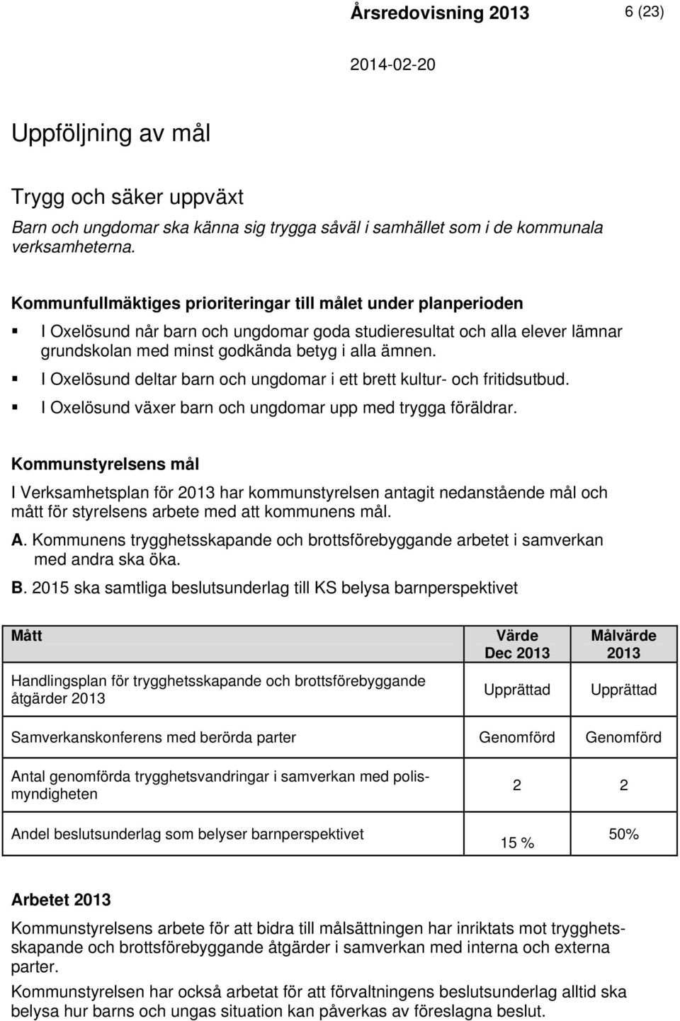 I Oxelösund deltar barn och ungdomar i ett brett kultur- och fritidsutbud. I Oxelösund växer barn och ungdomar upp med trygga föräldrar.