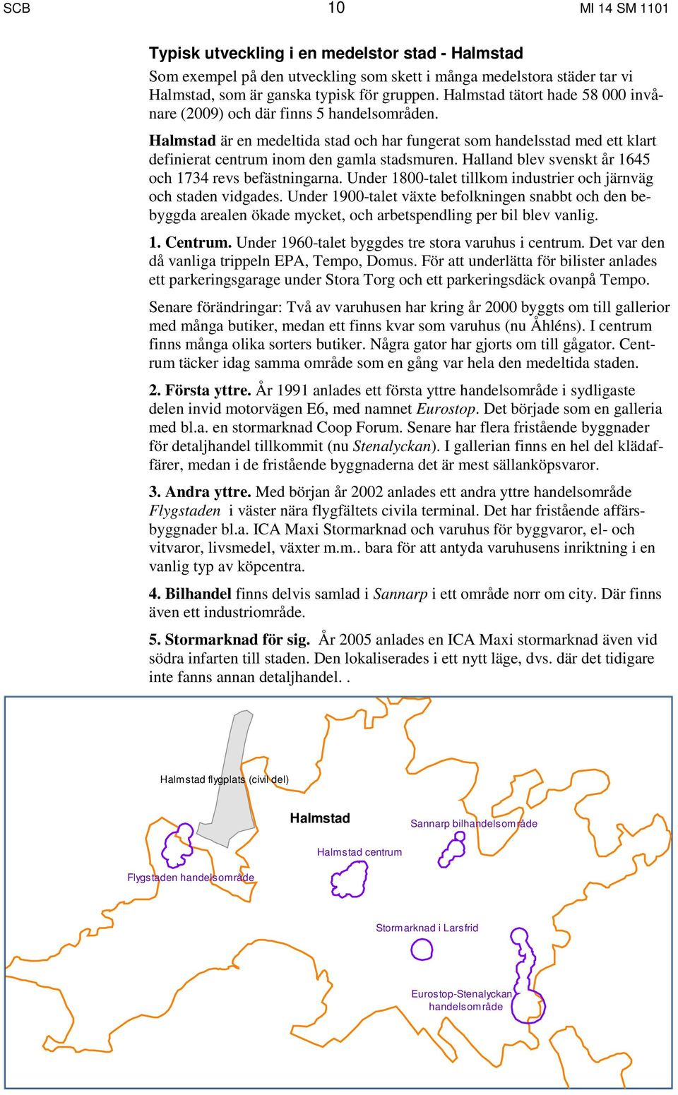 Halland blev svenskt år 1645 och 1734 revs befästningarna. Under 1800-talet tillkom industrier och järnväg och staden vidgades.