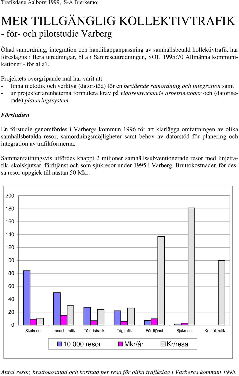 . Projektets övergripande mål har varit att - finna metodik och verktyg (datorstöd) för en bestående samordning och integration samt - ur projekterfarenheterna formulera krav på vidareutvecklade