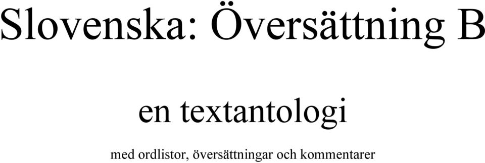textantologi med