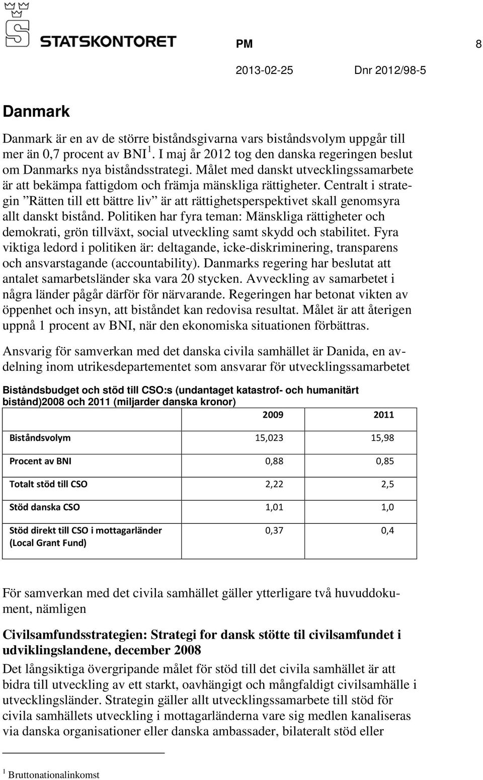 Centralt i strategin Rätten till ett bättre liv är att rättighetsperspektivet skall genomsyra allt danskt bistånd.