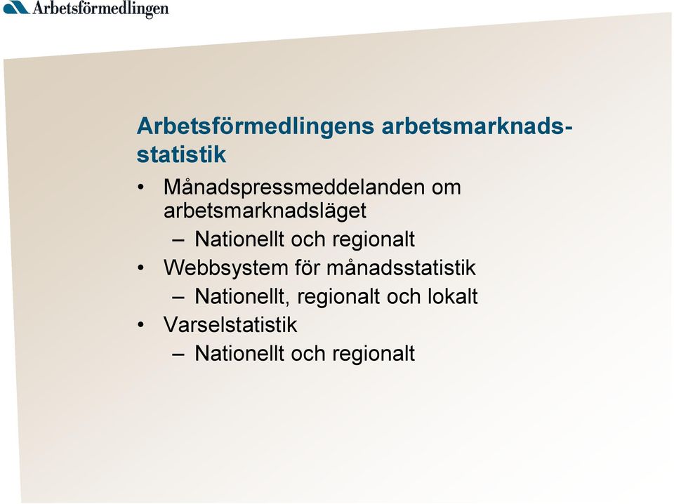 Nationellt och regionalt Webbsystem för