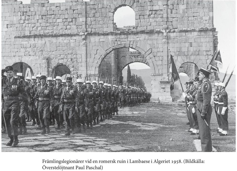 ruin i Lambaese i Algeriet 1958.