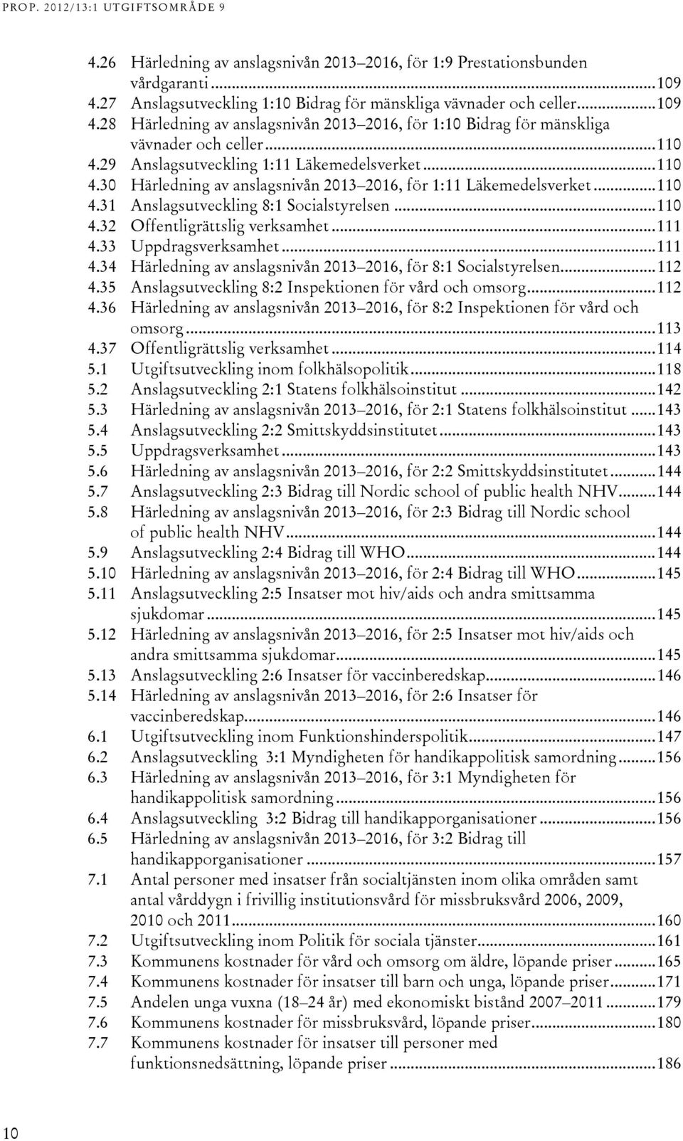 .. 111 4.33 Uppdragsverksamhet... 111 4.34 Härledning av anslagsnivån 2013 2016, för 8:1 Socialstyrelsen... 112 4.35 Anslagsutveckling 8:2 Inspektionen för vård och omsorg... 112 4.36 Härledning av anslagsnivån 2013 2016, för 8:2 Inspektionen för vård och omsorg.