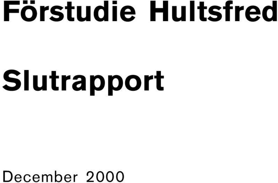 Slutrapport