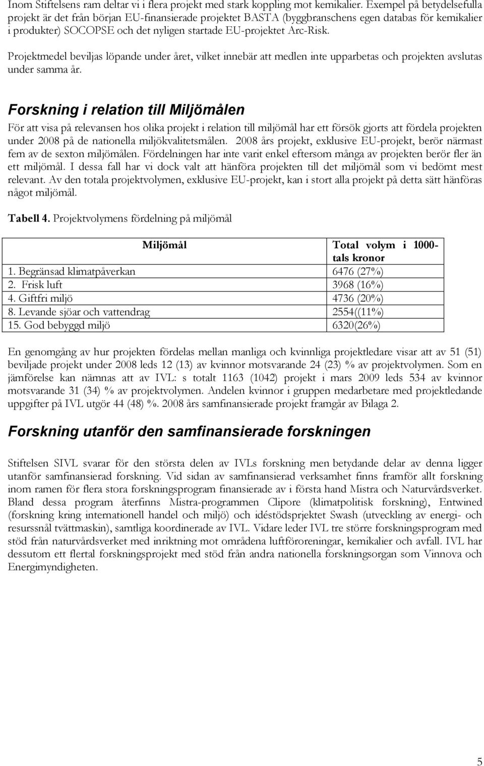 Projektmedel beviljas löpande under året, vilket innebär att medlen inte upparbetas och projekten avslutas under samma år.