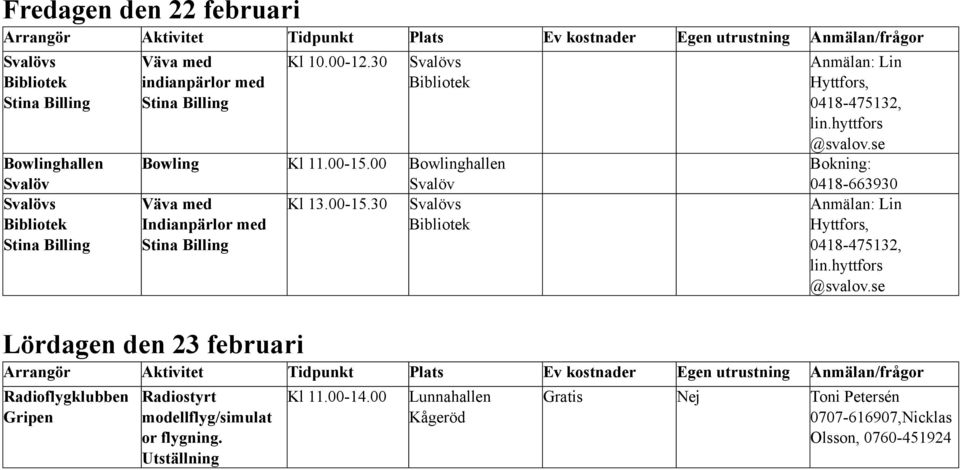 00 Väva med Kl 13.