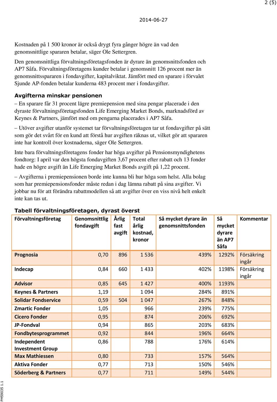 Förvaltningsföretagens kunder betalar i genomsnitt 126 procent mer än genomsnittsspararen i fondavgifter, kapitalviktat.