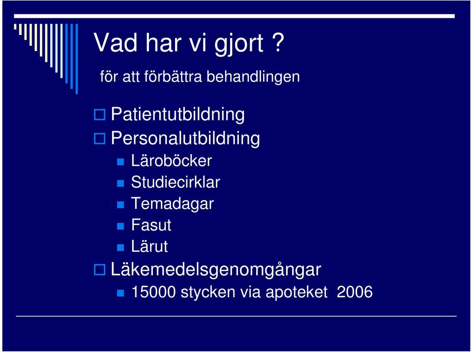 Patientutbildning Personalutbildning