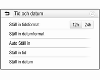 Sjunkande temperatur visas omedelbart, stigande med fördröjning. Om yttertemperaturen sjunker ner till 3 C kommer ett varningsmeddelande att visas i förarinformationscentralen.