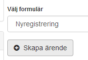 Du kan även gå via menyn högst upp genom att ställa markören över Inrapportering och klicka på Översikt (Snabbkommandot är att hålla ner Alt +ö). 2.