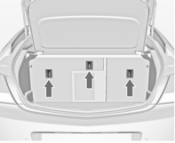 Stolar, säkerhetsfunktioner 59 ISOFIX barnsäkerhetssystem Top-tether, fästöglor Top-Tether-fästöglor är markerade med symbolen : för en barnstol.