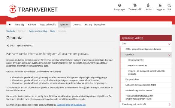 Stöd till användare www.trafikverket.se/geodata www.trafikverket.se/oppnadata www.trafikverket.se/njdb www.nvdb.se nvdb@trafikverket.