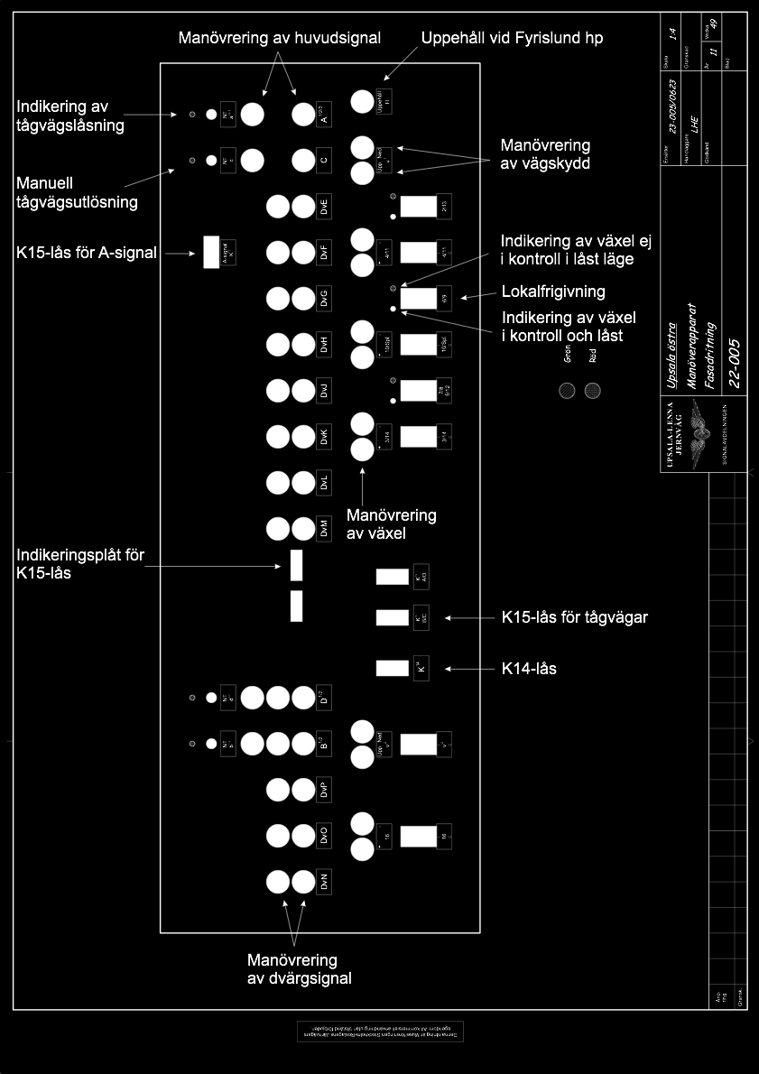 ULJH 061 Ställverksinstruktion för