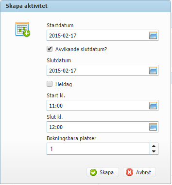 Sida 114 / 158 Här är kalendern i dagsvy.