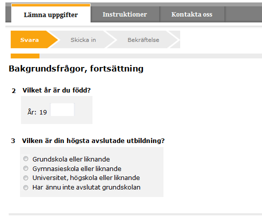 Layout Frågor och svar EXEMPEL L Förenkla tabeller En tabell är ett effektivt sätt att ställa upp information. Hela sidan utnyttjas. Det upprepande formatet kan dock leda till slarvigt ifyllande.