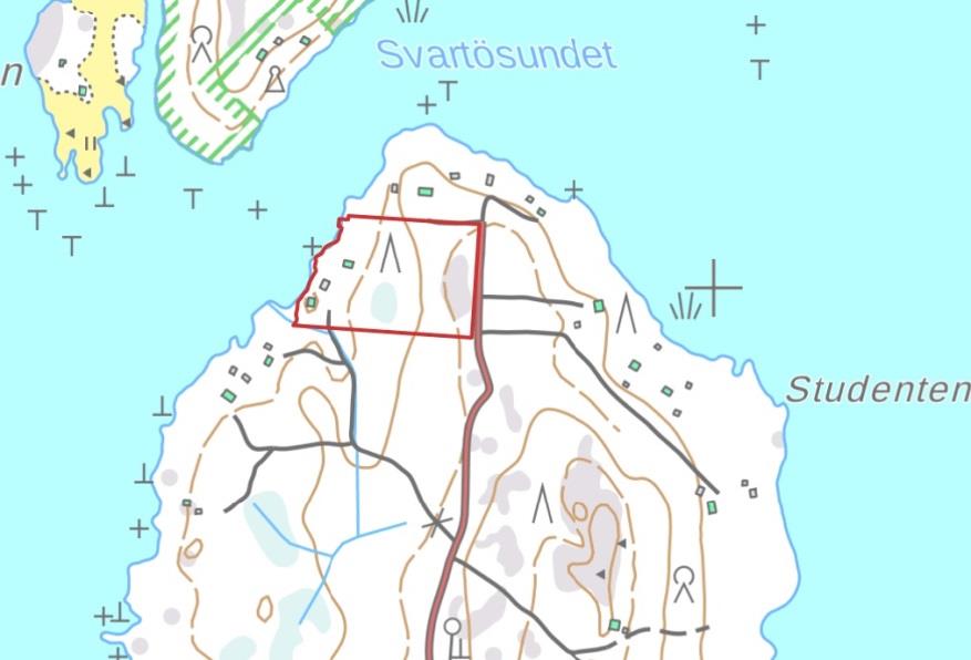 3 Bild 3. Planläggningsområdets preliminära avgränsning. 3. KONTAKTPERSONER Planläggningsarbetet förverkligas som ett samarbetsprojekt mellan Närpes stad och Ramboll Finland Oy.