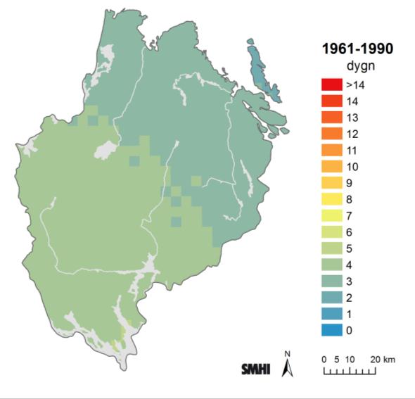 redovisning till regeringen angett värmebölja som veckor med en observerad medeltemperatur över den förväntade medeltemperaturen.