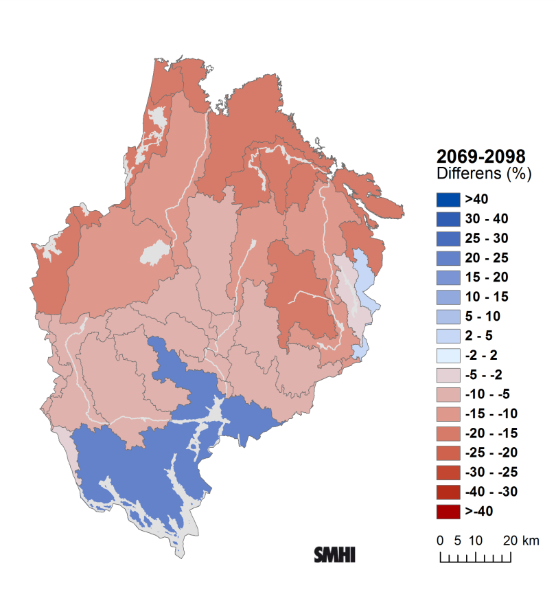 (nederst) jämfört med referensperioden 1963-1992.